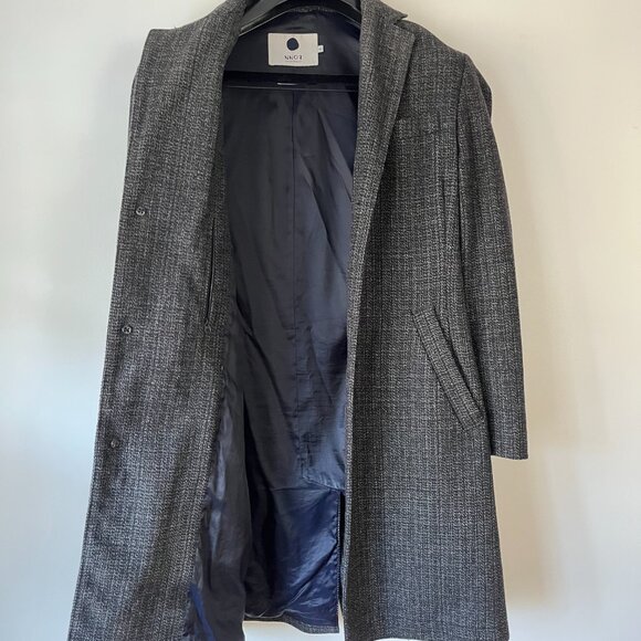 NN07 Aaron Topcoat, Wool-Cashmere Blend, Slim Fit - Picture 10 of 12